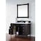 James Martin Vanities Brittany 48in Single Vanity, Burnished Mahogany w/ 3 CM White Zeus Quartz Top 650-V48-BNM-3WZ - alternate 4